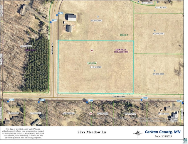 22XX Meadow Ln, Carlton MN, 55718 land for sale