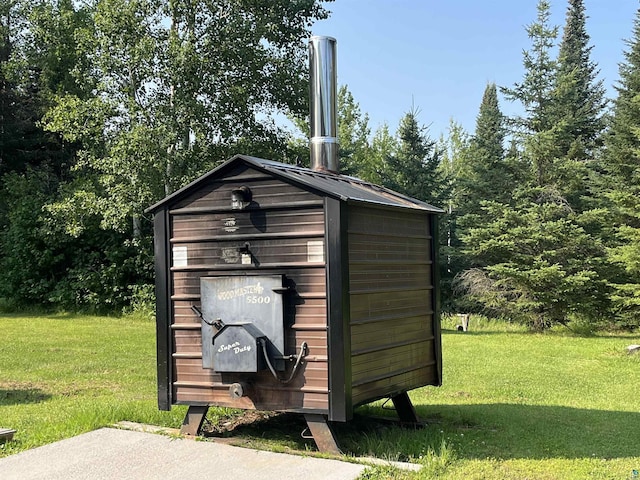 view of shed