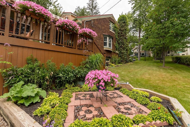 view of yard with a patio