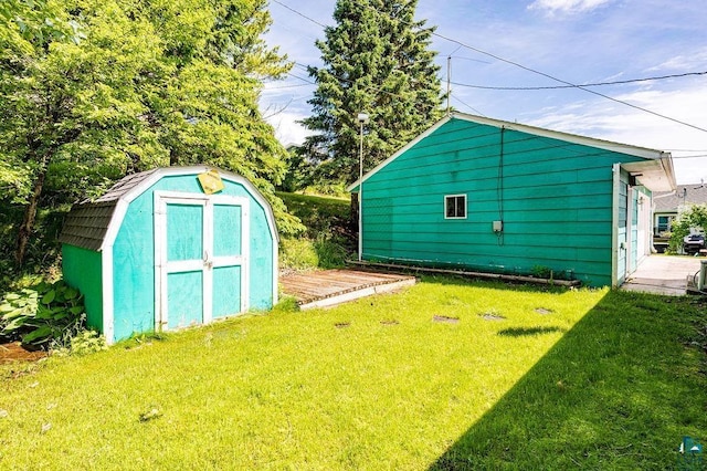 view of shed