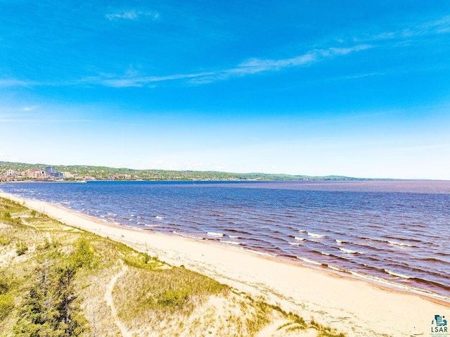 water view with a beach view