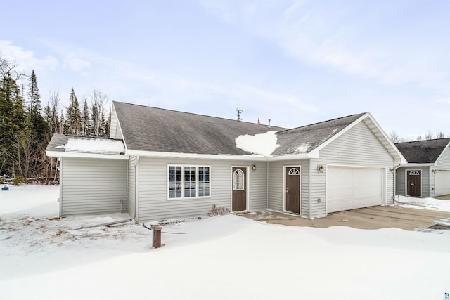 ranch-style home with an attached garage