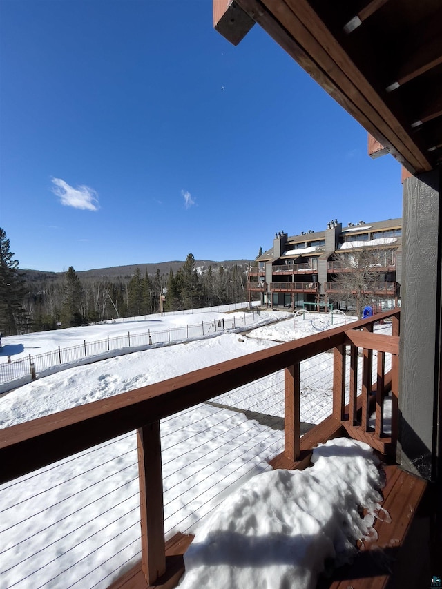 view of dock featuring a balcony