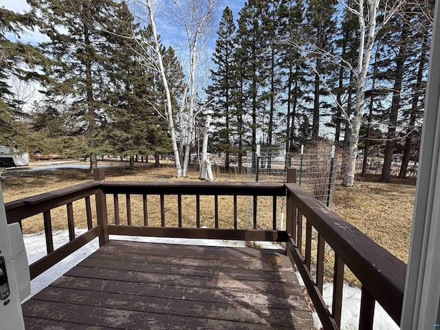 view of wooden terrace