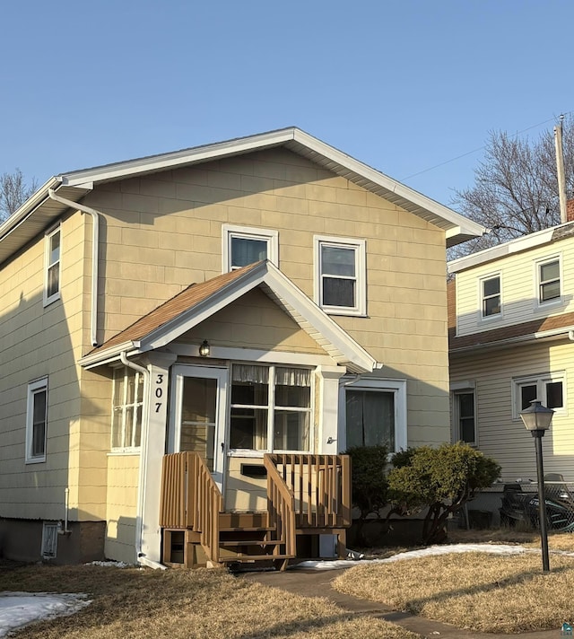 view of front of home