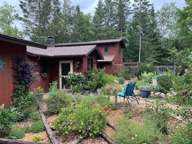 exterior space with fence