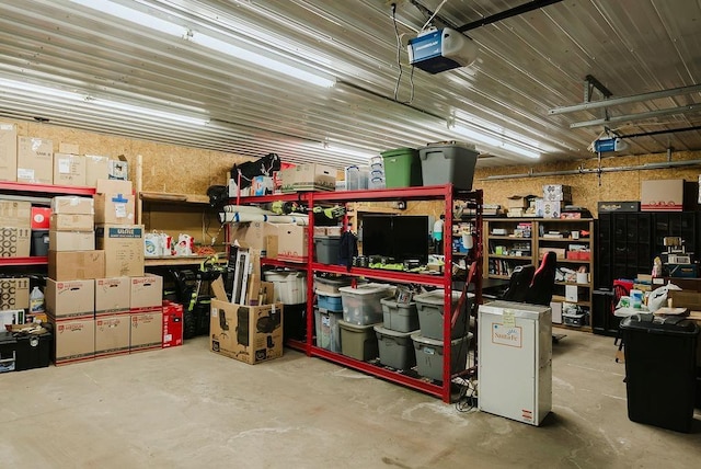 storage room featuring a garage