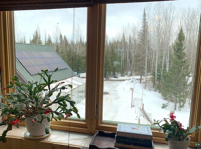 8352 Old Gunflint Trl, Grand Marais, MN 55604 - doorway to outside with a wealth of natural light