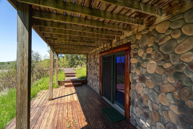 view of deck