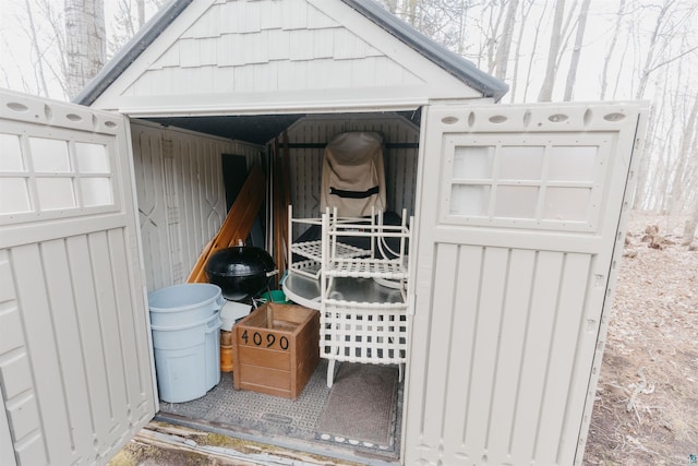 view of outbuilding with an outdoor structure