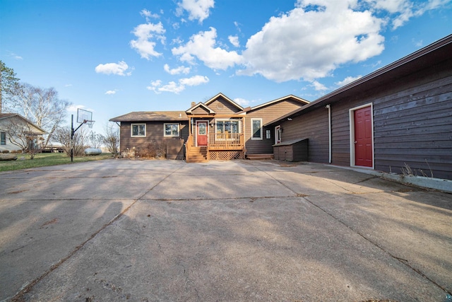 view of ranch-style house