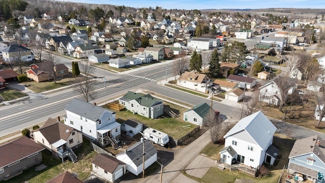 aerial view featuring a residential view