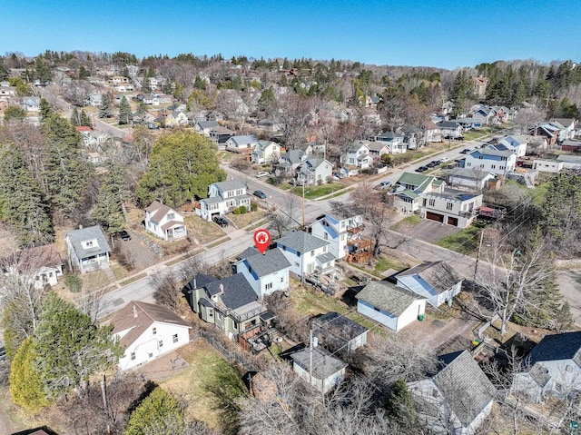 drone / aerial view featuring a residential view