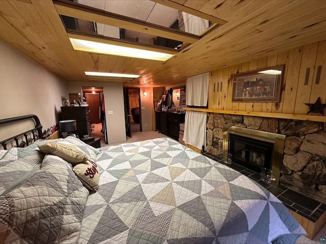 3824 Rehbein Rd, Duluth, MN 55803 - bedroom with a fireplace