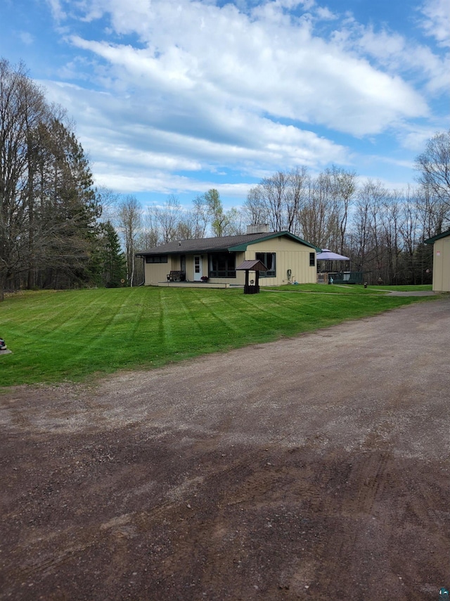 3824 Rehbein Rd, Duluth, MN 55803 - view of front of house with driveway and a front yard