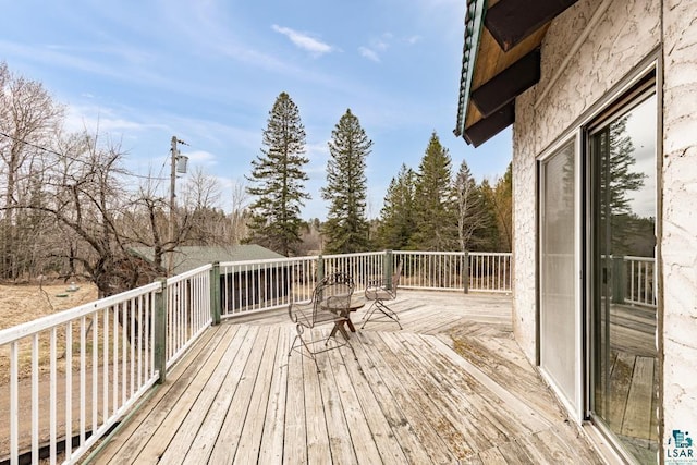 view of deck