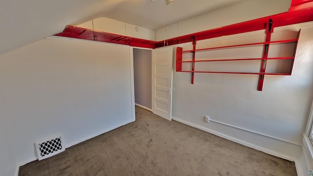 1441 90th Ave W, Duluth, MN 55808 - carpeted spare room with baseboards, lofted ceiling, and visible vents