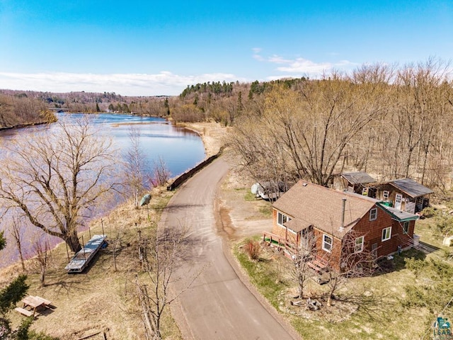 13005 Cass St, Duluth, MN 55808 - aerial view with a water view and a wooded view