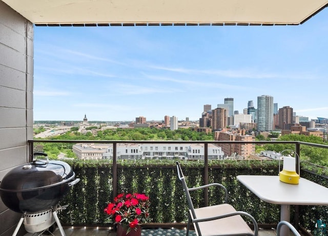 410 Groveland Ave Unit 1203, Minneapolis, MN 55403 - balcony featuring a city view and area for grilling
