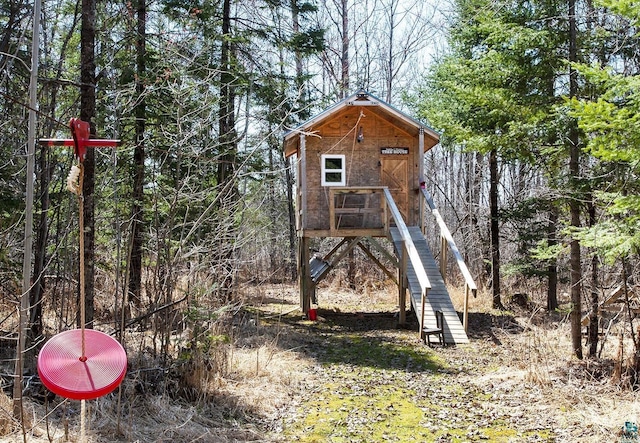 view of poultry coop