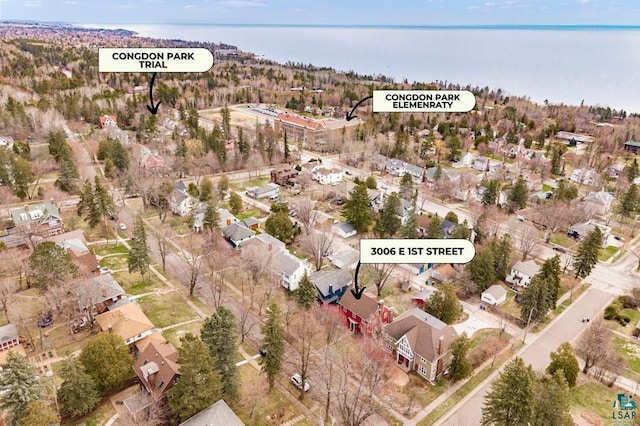bird's eye view featuring a residential view
