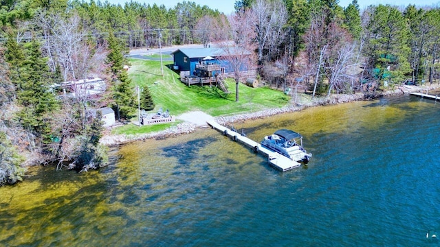 46040 State Highway 65, Nashwauk, MN 55769 - drone / aerial view with a water view
