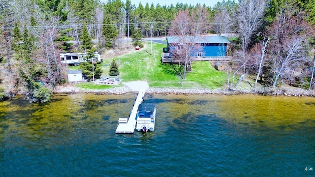 46040 State Highway 65, Nashwauk, MN 55769 - aerial view with a water view and a wooded view