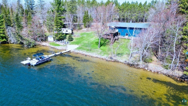 46040 State Highway 65, Nashwauk, MN 55769 - bird's eye view with a water view and a forest view