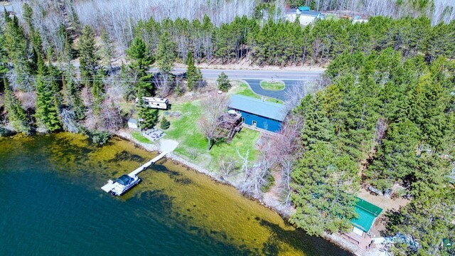 46040 State Highway 65, Nashwauk, MN 55769 - birds eye view of property with a water view