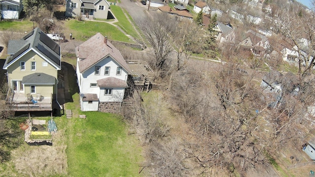 aerial view of residential area