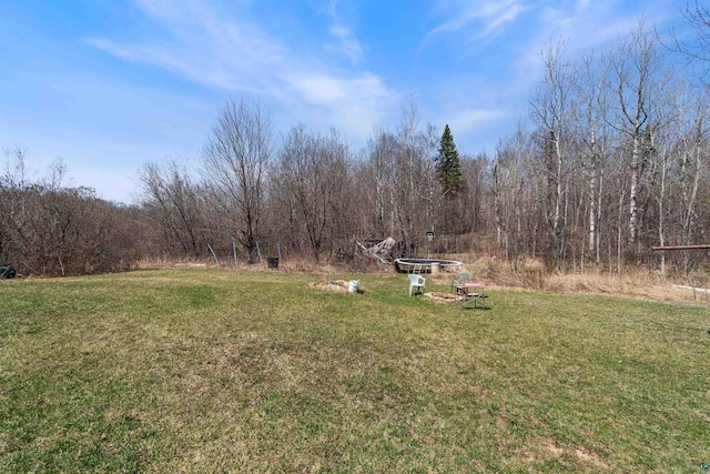 5463 Maple Hill Rd, Proctor, MN 55810 - view of green lawn featuring a view of trees