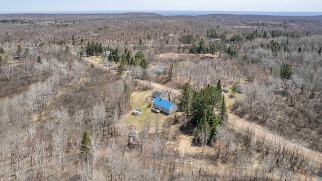 5463 Maple Hill Rd, Proctor, MN 55810 - aerial overview of property's location with a heavily wooded area and rural landscape