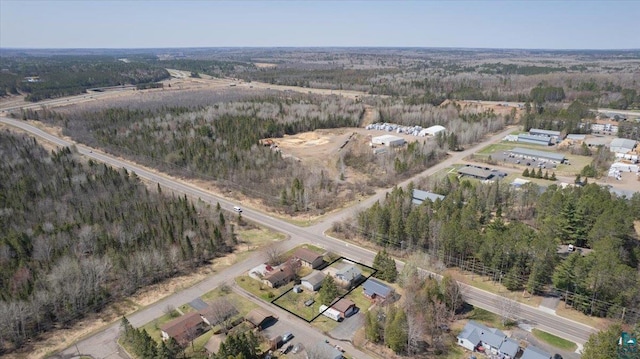 1514 14th St, Cloquet, MN 55720 - aerial view of property and surrounding area with a forest