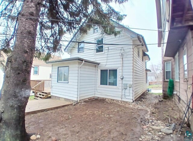 rear view of property with a patio
