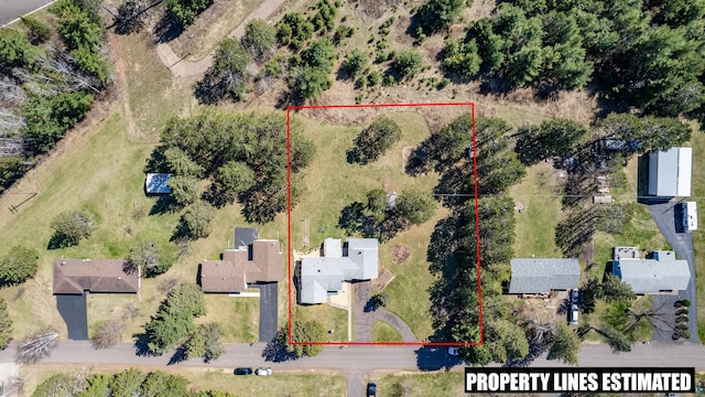 1741 Olsonville Crk, Carlton, MN 55718 - aerial view of property and surrounding area featuring property parcel outlined