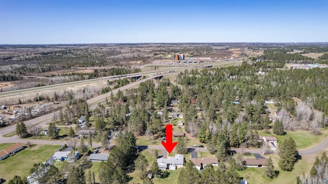 1741 Olsonville Crk, Carlton, MN 55718 - aerial view of property's location featuring a highway