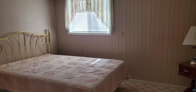 5729 Puncher Point Rd, Tower, MN 55790 - bedroom featuring wood walls