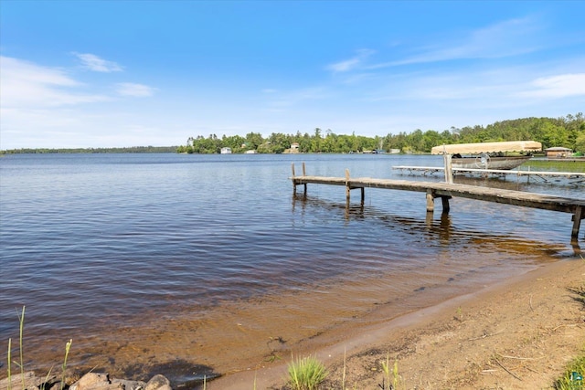 5729 Puncher Point Rd, Tower, MN 55790 - dock area with a water view