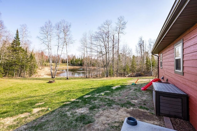 7070 Rice Lake Rd, Duluth, MN 55803 - view of green lawn with a water view