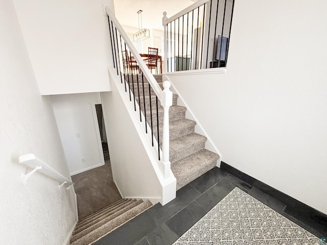 500 W 5th St, Grand Marais, MN 55604 - stairs featuring baseboards and a high ceiling