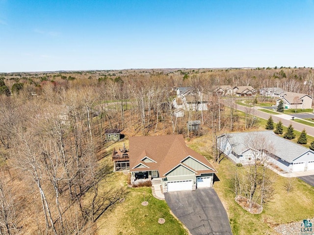 aerial view of property and surrounding area