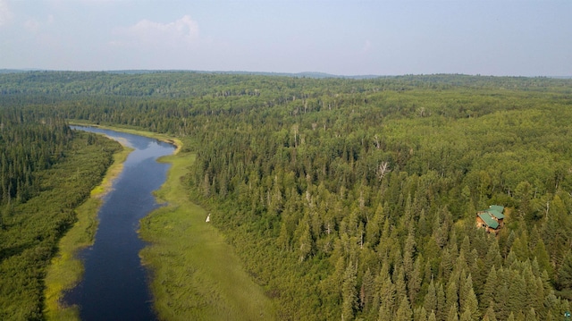 489 Brule Valley Trl, Hovland, MN 55606 - drone / aerial view of a forest and a large body of water