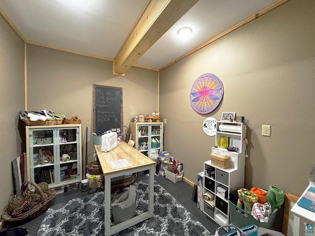 3165 Randa Rd, Cook, MN 55771 - playroom featuring carpet and beam ceiling