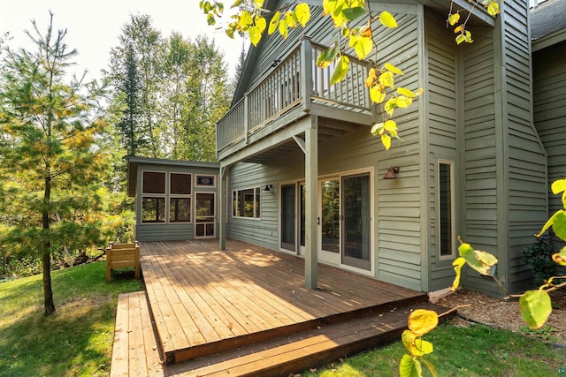 879 Clearwater Rd, Grand Marais, MN 55604 - deck with a sunroom
