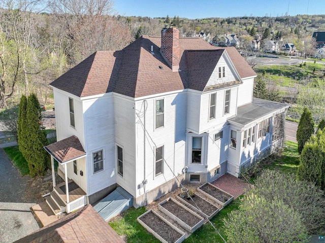 view of subject property
