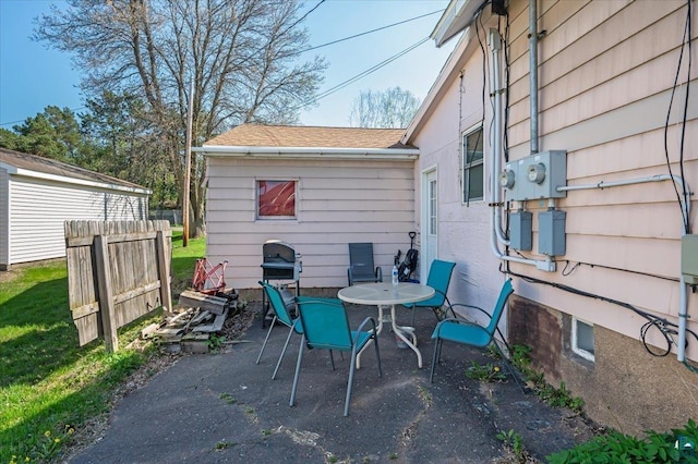 304 Carlton Ave, Cloquet, MN 55720 - view of patio featuring fence and area for grilling