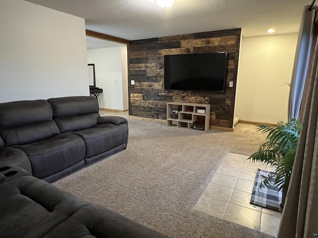 7789 Jokela Rd, Cloquet, MN 55720 - carpeted living room featuring baseboards