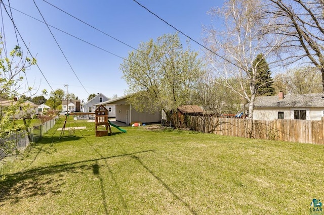 426 22nd St, Cloquet, MN 55720 - view of yard featuring a playground and a residential view