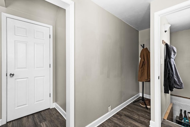 426 22nd St, Cloquet, MN 55720 - mudroom with dark wood-style floors and baseboards