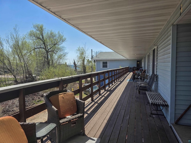 256 Middle Rd Unit 204, Lapointe, WI 54850 - view of deck